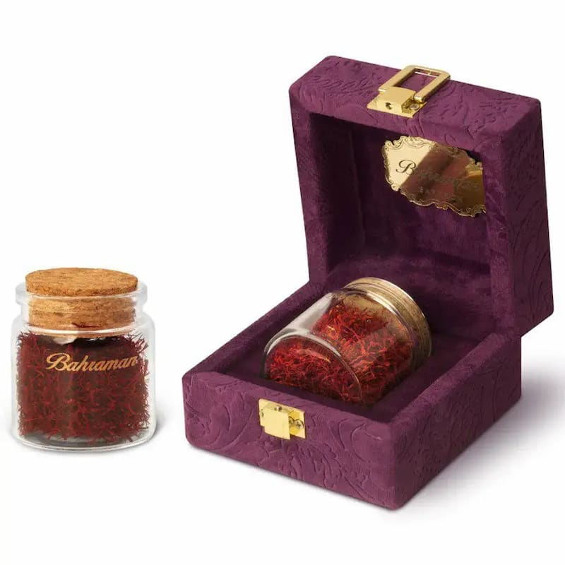 زعفران کادویی بهرامن با بسته بندی شیک و اصیل